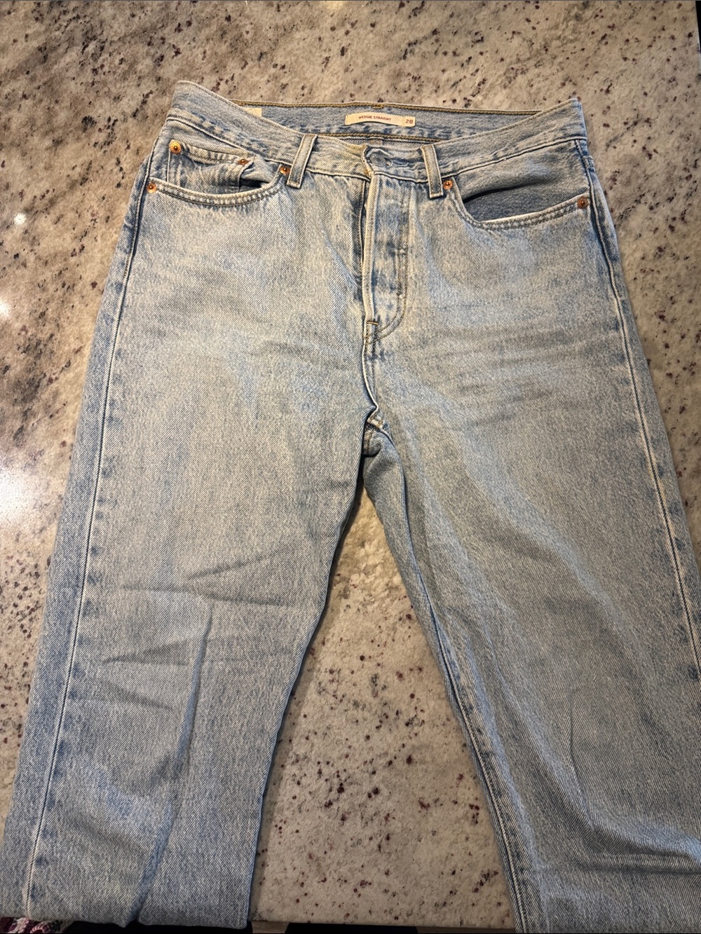 Levi's Light Blue Cropped Ankle Jeans